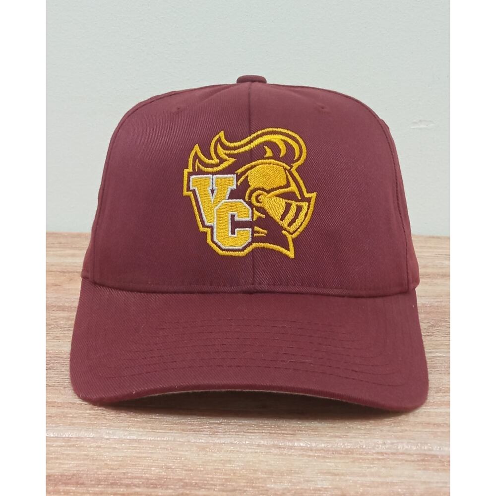 FlexFit Cap Hat Baseball "Knights" VCS Valley Christian School Burgundy L - XL